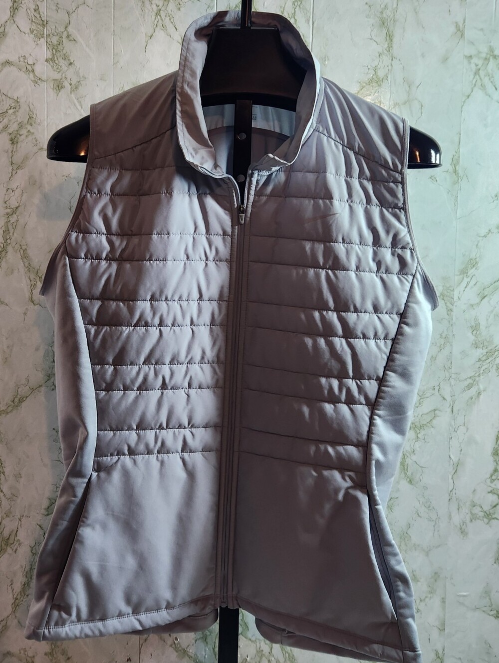 NIKE RUNNING Gray Polyester Vest